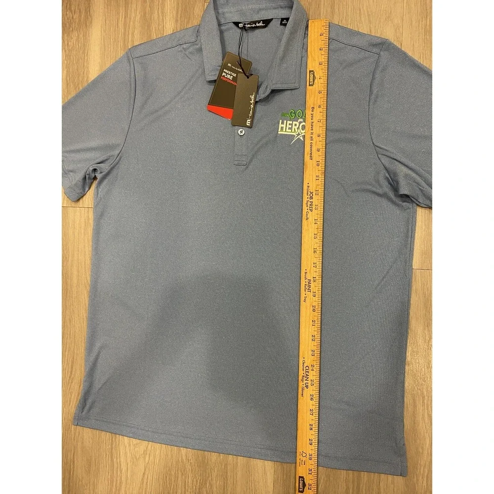 Travis Mathew Shirt Blue Golf Heroes Polo Performance Men's Size XL‎ New! NWT